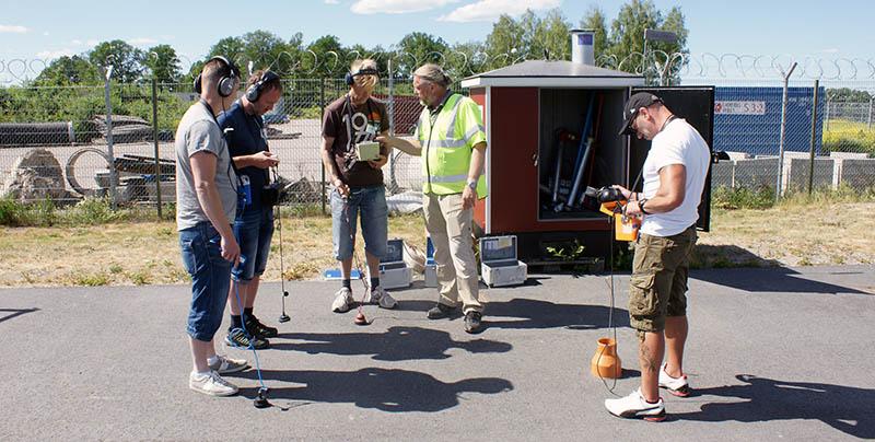 Bilden är tagen vid kursen för läcksökning som genomfördes i början av juni. Foto: Jan Bjerkesjö