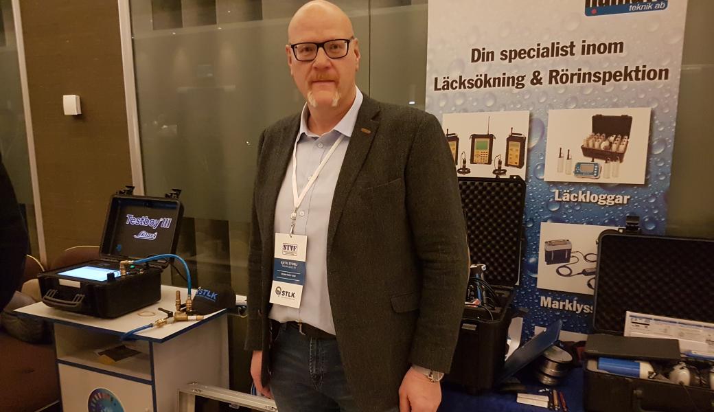Kjetil Storlis föredrag på Teknikträffen handlade om den tryckprovning som RIN jobbat med i många år. Foto Jan Bjerkesjö